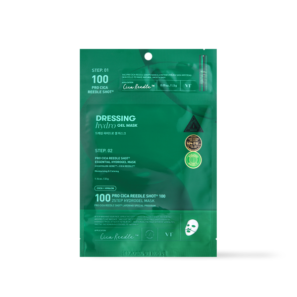 [VT Cosmetics] PRO CICA Reedle Shot 100 2STEP Hydrogel Mask - 2type