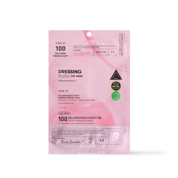 [VT Cosmetics] COLLAGEN Reedle Shot 100 2STEP Hydrogel Mask - 2type
