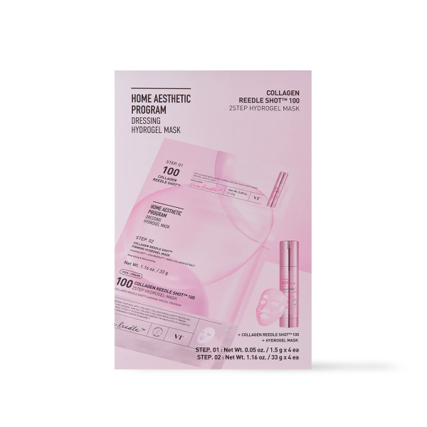 [VT Cosmetics] COLLAGEN Reedle Shot 100 2STEP Hydrogel Mask - 2type