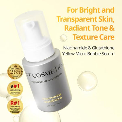 [VT Cosmetics] Niacinamide Glutathione Yellow Micro Bubble Serum 70ml