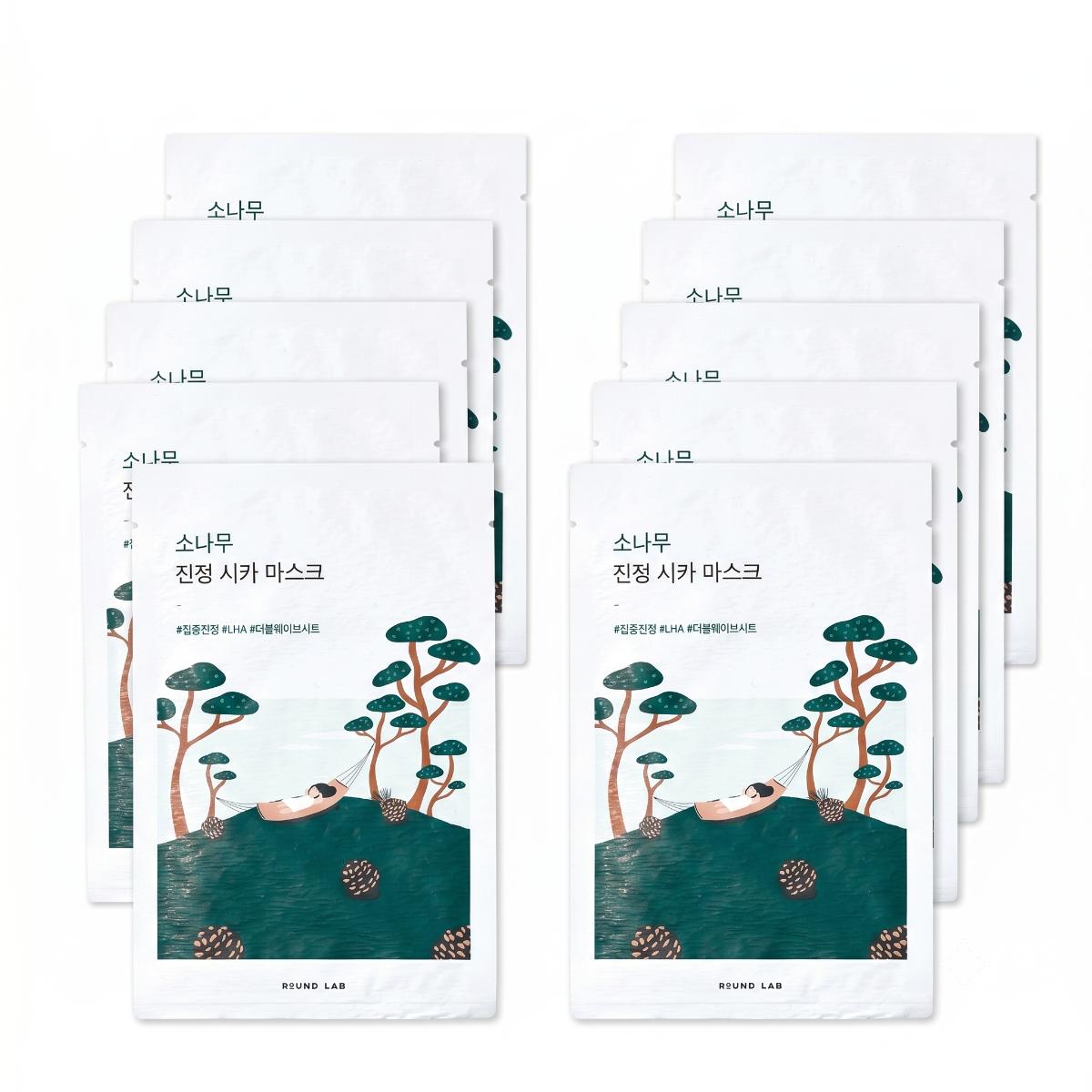 ROUND LAB Pine Calming Cica Mask 10 Sheets